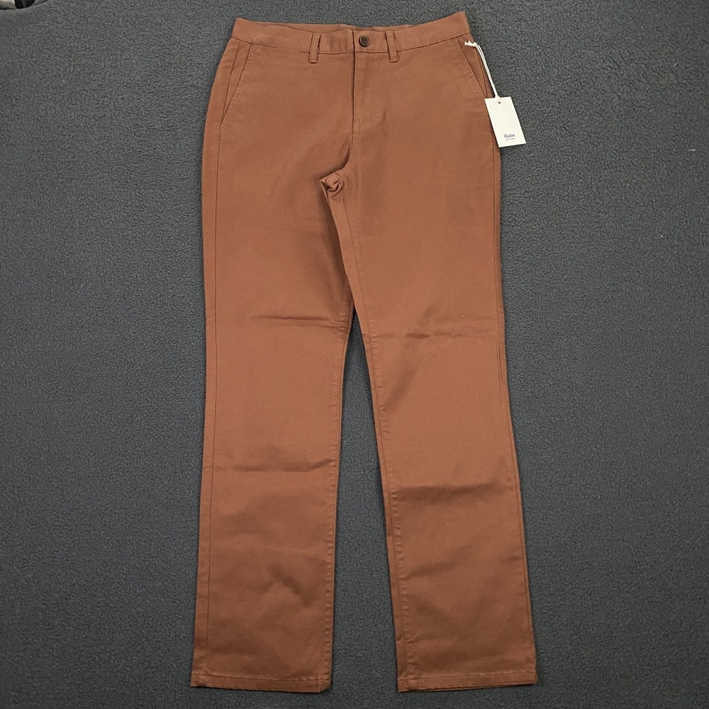 Katin Kraft Pant size 31x32 Chino Stretch Twill Skate Surf Rust Brown NEW